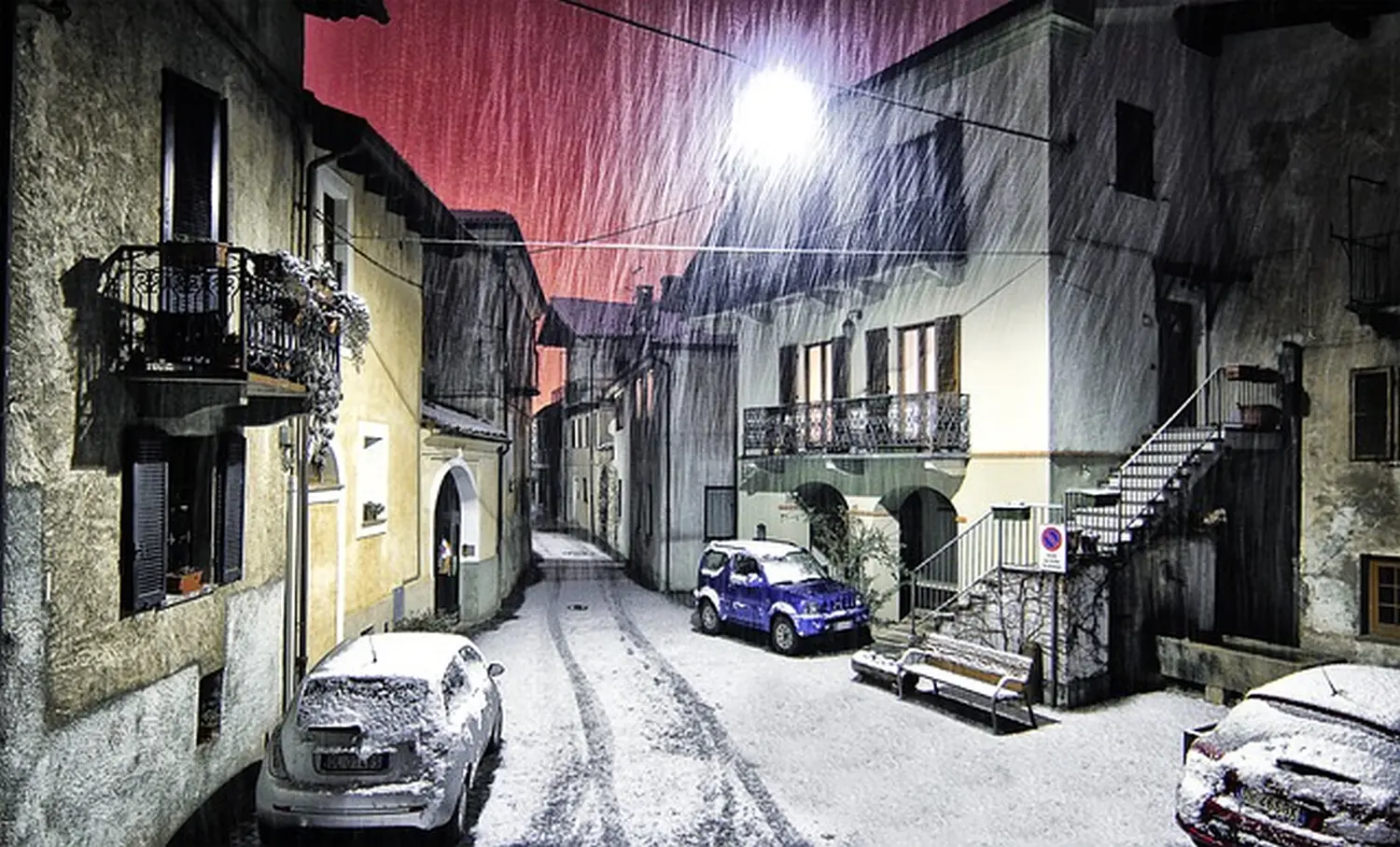 Hausmeisterservice, Schneefall auf der Straße